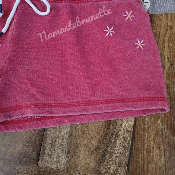 PJ Salvage Vintage Feels Embroidered Flower Lounge/PJ Shorts. NWT - Picture 11 of 11